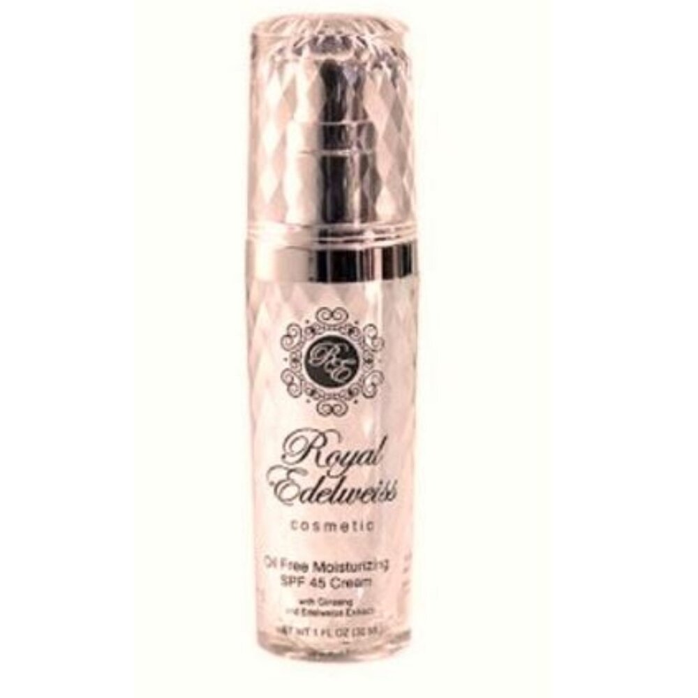 New ROYAL EDELWEISS Oil-ree Mosturizing SPF45 cream 1oz
